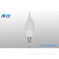 3w / 4w 250lm Ceramic E14 Led Candle Light Bulus For Interior , 120v Led